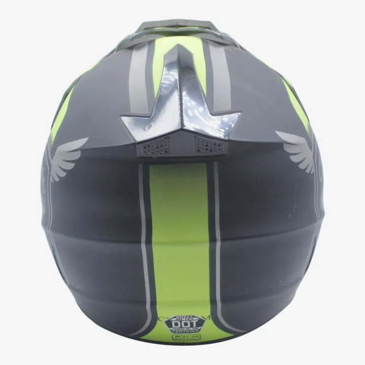 Shell%20Black/Neon%20Green%20Matt%20Finish%20125%20Dirt%20Helmet%20-%20Image%205