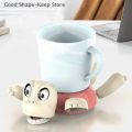 Fun ABS Panicked Turtle Coaster Press Gaping Eyes Turtle Cup Pad Quirky Toys Mug Holder Ornament Turtle Base Cup Mat Birthday Parties. 