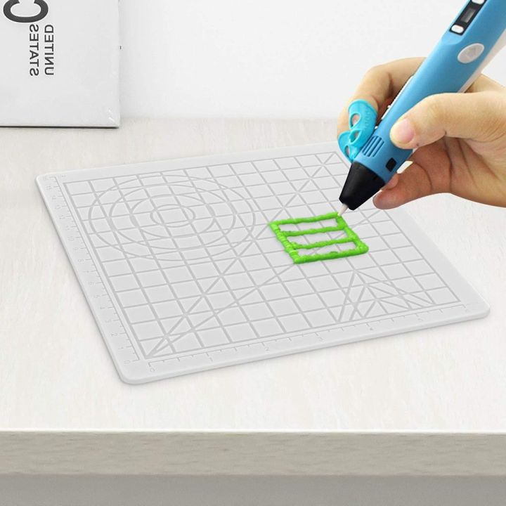 Durable%20Flexible%20Template%20Drawing%20Tools%203D%20Pen%20Mat%203D%20Printing%20Mat%203D%20Pen%20Stencils%20Silicone%20Pad%20-%20Image%205