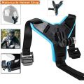 Motorcycle Helmet Chin Mount – Jaw Strap Holder for GoPro, DJI, SJCam, and Action Cameras. 