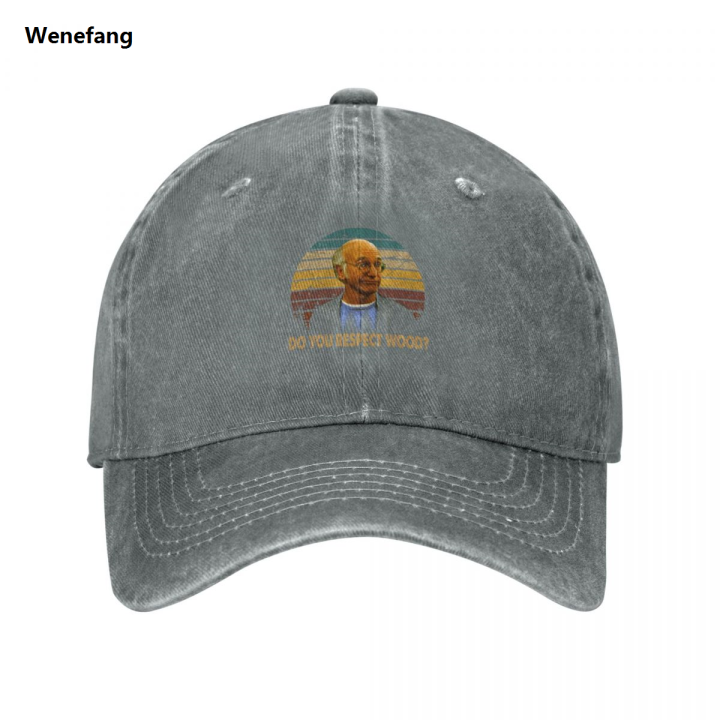 Wenefang%20Vintage%20Curb%20Art%20Your%20Enthusiasm%20Films%20-%20Do%20You%20Respect%20Wood?%20Baseball%20Cap%20black%20New%20Hat%20Golf%20Wear%20Men%20Women's%20-%20Image%202