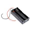 Double Battery Holder For Lithium Ion 2 x 18650 Li-ion Cell 3.7V Box Black Plastic Storage Box || Rudra Innovation. 