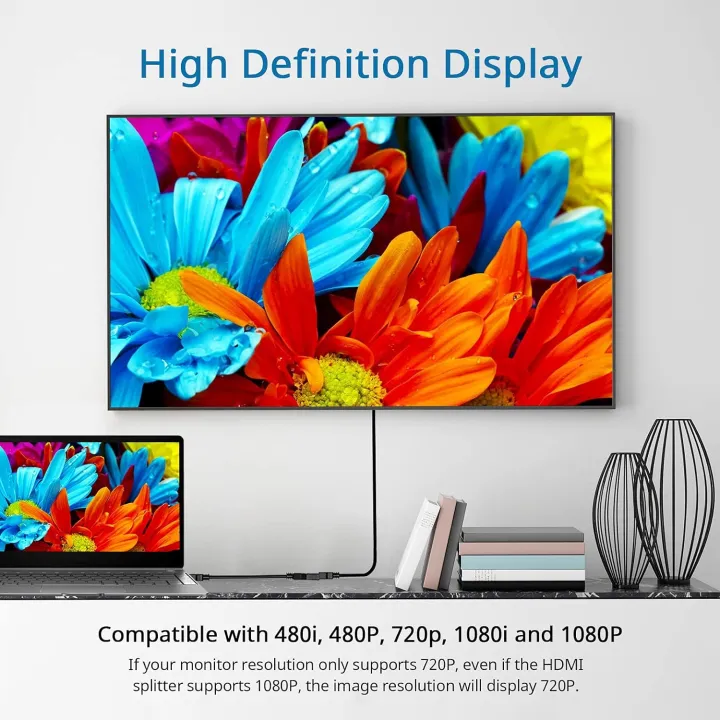 HDMI%20Splitter%20Adapter%20Cable%20-%201%20in%202%20Out%20HDMI%20Male%20to%20Dual%20HDMI%20Female%20Support%20Two%20The%20Same%20TVs%20at%20The%20Same%20Time%201080P%20-%20Image%202