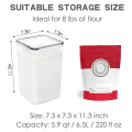 4PCS Large Food Storage Containers with Lids Airtight 6.5L, for Flour, Sugar, Baking Supply And Dry Food Storage. 