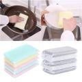 5pcs Cleaning Sponge Kitchen with Mesh Sponge Household Cleaner for Dish Cup Bowl Washing Supplies for Home. 