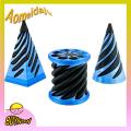 Aomeidaju Anxiety Relief Spiral Toy 3d Printed Spiral Cone Pyramid Fidget Toy Set for Stress Relief Educational Mini Figurine for Kids Adults. 