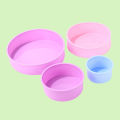 1Pc Round Shape Mold Silicone Small Cake Baking Pan DIY Mousse Fondant Cylinder Mould For Pastry Dessert Jelly Kitchen Tool. 