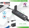 Nexgen 3 in 1 Type C Hub + Ethernet. 