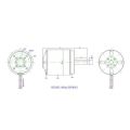 2X 6374 170KV Brushless Motor Sensorless Motor for Four-Wheel Balancing Scooters Electric Skateboards. 