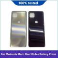 HOT Back Battery Cover Rear Door Panel Housing Case For Motorola Moto One 5G Ace Battery Cover Replacement Part. 
