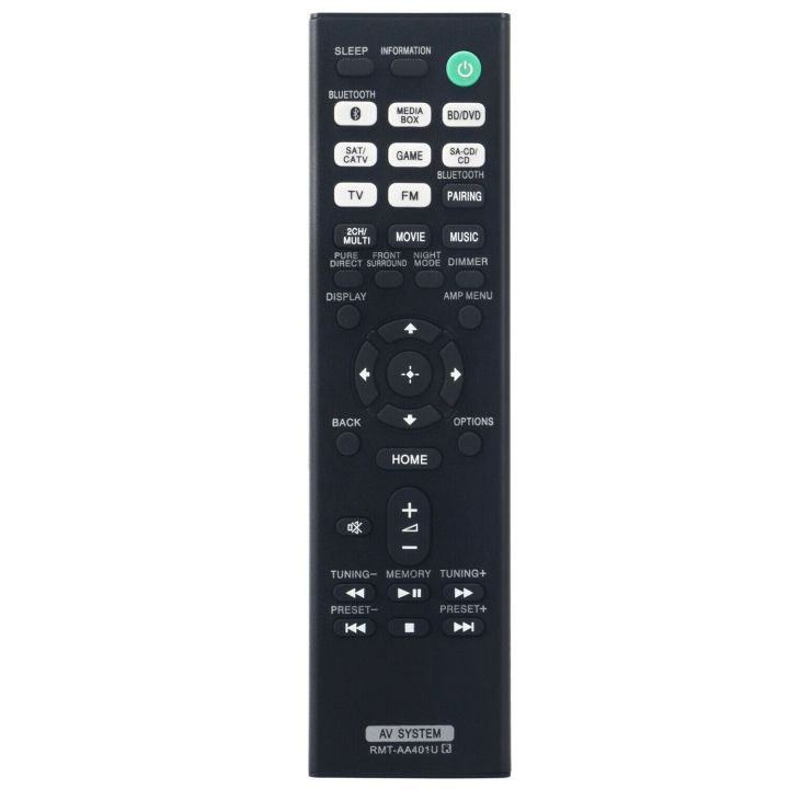 Remote Control -AA401U AV Multi Channel Receiver STR-DH590 STR-DH790 HT-X9000F SAWX9000F SAXF9000F