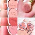 one Productei Blush Makeup Love Palette 4 Color Mineral Powder Peach Red Rouge Lasting Natural Hawthorn Cheek Tint Waterproof Blusher Cosmetic. 