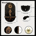 Wenefang Sutuiying 1pc Crystal Shelf Display Wall Stand Wooden Holderrack Base Floating Fashion 2025 New Shelves Decorative Style Bohemian Hanging Stand Decoration. 