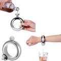 fasdaga 2X Stainless Steel Bracelet Flasks Portable Wine Hip Flask Flagon Drinking Bottle Kitchen Wine Container,Silver. 