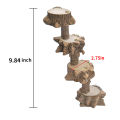 NAMUNY Bird Platform Perch Playground for Parakeet, Cage Natural Wood Play Stand Parrot Flat Perches for Medium Birds. 