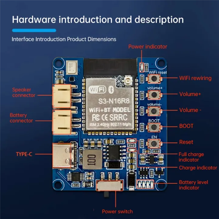 Developer’S ESP32-S3 AI Voice Module with Xiaozhi Intelligence ...