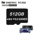 ANBERNIC RG556 Handheld Game Console Memory Card TF Card SD Card Game 64G 128G 256G 512G 70000 Games PS1 PSP GBC PS2 PSP. 