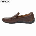 Geox Coffee Xense Moc A Pure Leather Semi Formal Shoes For Men. 
