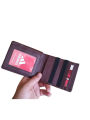 Black/CoffeePU Leather Casual Bi Fold Wallet For Men | Black/Coffee Solid Casual Wallet With 6 Card Holder Compartment. 