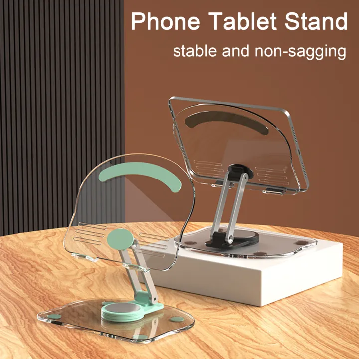 Mobile%20Phone%20Holder%20360-degree%20Rotatable%20Stable%20Support%20Adjustable%20Book%20Holder%20Foldable%20Desktop%20Acrylic%20Tablet%20Stand%20-%20Image%203