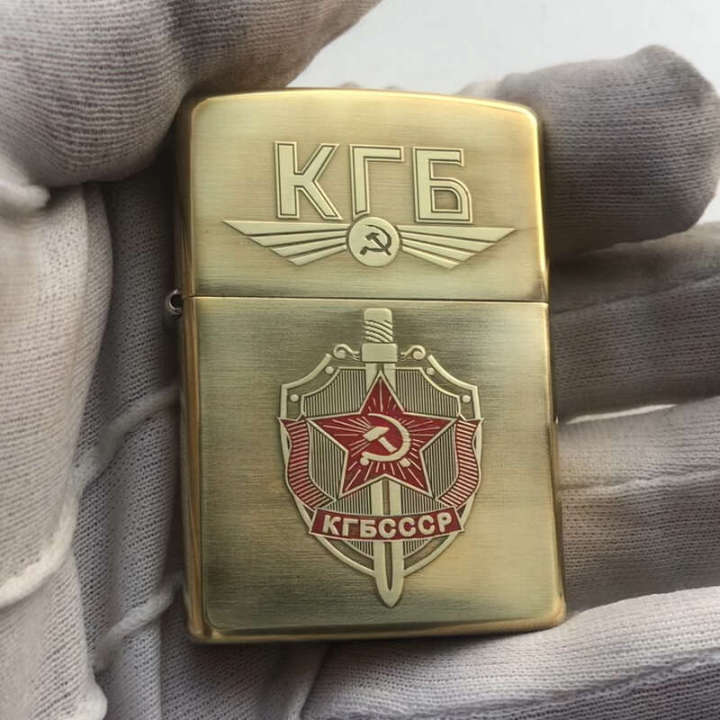 ZIPPO Lighter CCCP KGB Soviet Union USSR Russian Order Handmade Paint