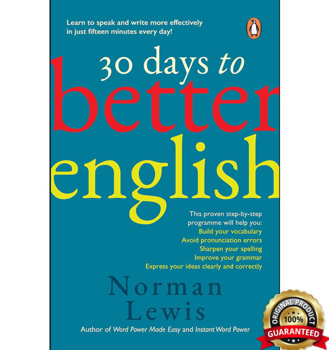 30 Days to Better English by Norman Lewis | Daraz.com.np