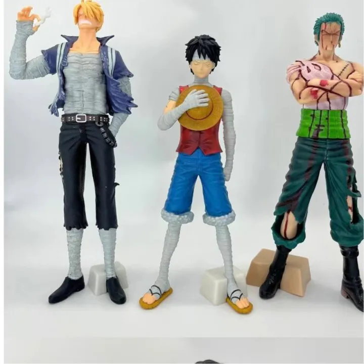 One%20Piece%20figure%20wholesale%20battle%20damage%20version%20three%20brothers%20Sanji%20Sorashima%20bandage%20Luffy%20bloodthirsty%20serious%20injury%20Zoro%20figure%20-%20Image%203
