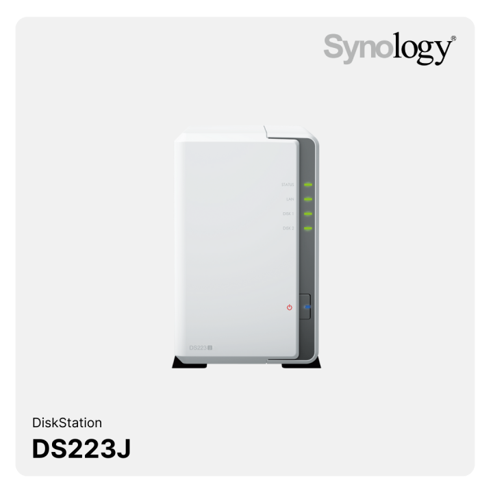 Synology NAS DS223J - 8TB Bundle with 2 x 4TB Synology HDD