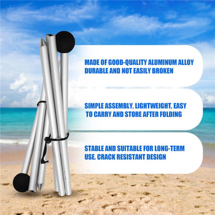 JAERBEE%20Beach%20Tent%20Poles%20Replacement%202%20Packs%20Foldable%20Portable%20Aluminum%20Alloy%20Repairing%20Fixing%20Accessories%20for%20Camping%20Parties%20-%20Image%202