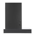 FABER Hood Cygnus IN 3D HC SC FL BK 60cm 1350m3/hr Ducted Auto Clean Wall Mounted Chimney with Odor Sensor (Black). 