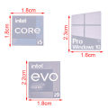 DIY Eleventh Generation 11th Generation I9 EVO I7 I5 Win10 Computer Sticker Notebook Label Laptop Metal Sticker. 