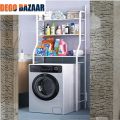 3-Layer Over Washing Machine Storage Rack Utility Metal Bathroom Shelf Space Saver Organization Towel Cabinet For Laundry Room Toilet/Metal Over Commode Bathroom Shelf Rack. 