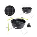 Round Barbeque Stand With Grill Foldable Camping Picnic Garden Festival Cooker Charcoal BBQ. 