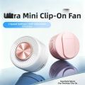 Compact Bladeless Clip-On Waist Fan 3 Adjustable Speed Mute Personal Cooling Clip Fan Rotatable Rechargeable Mini Electric Fans Indoor Outdoor Use. 