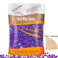 Hair Removal Hard Wax Beans- 100g With 10 Pcs Wax Spatula. 