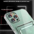 Soft Silicone Clear Card Holder Phone Case For HONOR Magic 5 4 Lite 50 60 70 80 90 Lite Pro X5 X6 X7 X8 X9 X6A X7A X8A X9A Cover. 