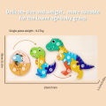 Montessori Wooden Animal Growth Puzzle - Dinosaur Life Cycle Jigsaw for Kids - Educational Number Learning & Logic Toy - Early Development Gift for Toddlers & Preschoolers (30cm x 15cm). 