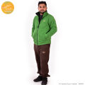 Creative Touch Fashion Grass Green/Black Double Side Reversible Polar Fleece Jacket For Men-MJK5008. 