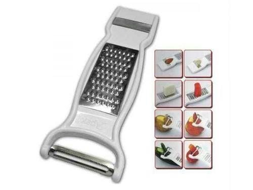 3 In 1 Vegetable And Fruit Peeler, Grater & Slicer- Assorted Colors
