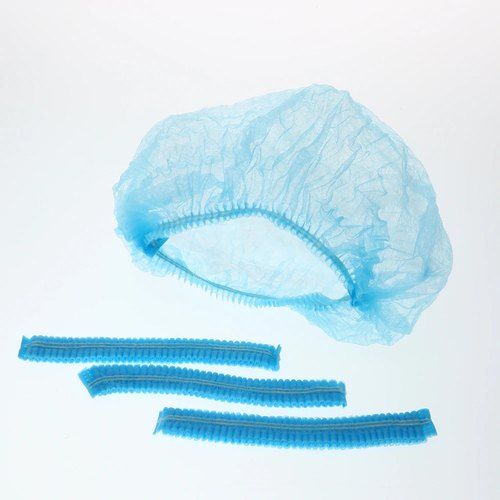 100 Pcs Disposable/ Stretchable / Non Woven / Surgical / Medical / Bouffant Head Cap