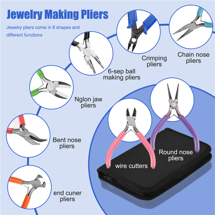 8%20Pieces%20Jewelry%20Making%20Pliers%20Tool%20Kit,%20Needle%20Nose%20Pliers,%20Round%20-%20Image%206