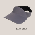 Dark Gray Color Women'S Spring and Summer Sports Sun Hat Adjustable Acrylic Anti-UV Top Air Tennis Running Sun Hat. 