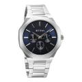 Titan Classic Slim Multifunction Quartz Multifunction Blue Dial Stainless Steel Strap Watch For Men   90198SM01. 