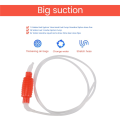 1.9 Meter Red Syphon Tube Hand Fuel Pump Gasoline Siphon Hose Gas Oil. 