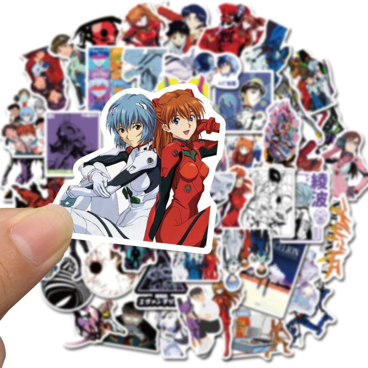 Artsy Home 25/50 Pcs Anime Neon Genesis Evangelion Stickers for Laptops