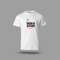 Dashain 2083 Custom Printed White T-Shirt. 