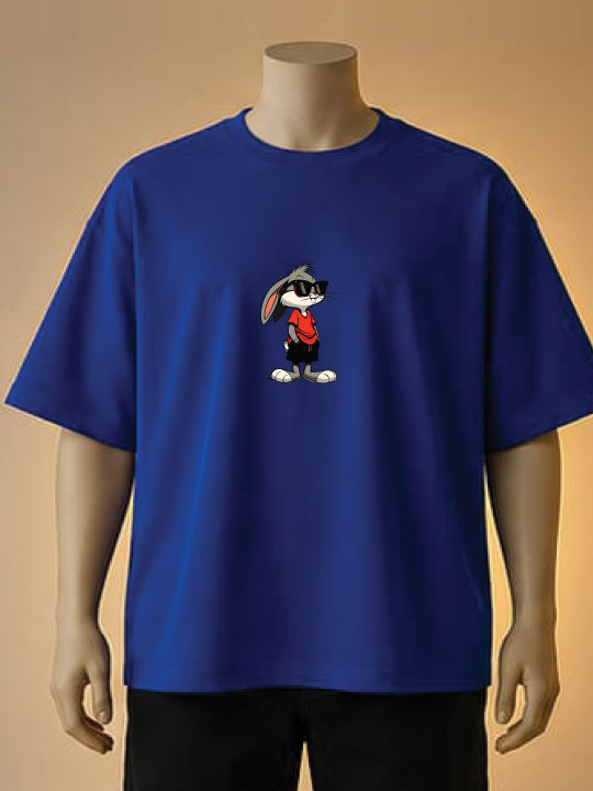 Cool%20Bunny%20Printed%20T-Shirt-%20Cream,%20Maroon,%20White,%20Brown,%20Blue,%20Black%20-%20Image%202