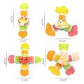 4Pcs High Quality Cute Cartoon Baby Spinning Toy Interesting Portable Finger Spinning Top with Suction Cup Bathing Toy Kid. 