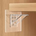 Strong Load Bearing Partition Support Holder Closet Cabinet Clapboard Support Hook Stickers/ Wardrobe Shelves Punch-free Shelf Support Pegs/ Partition Bracket Strong Triangle/ Self Adhesive Wall Hangers Holder /. 