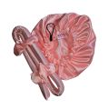 Double Layer Silk Reversible Bonnet With Adjustable And Silk Heatless Hair Curlers. 